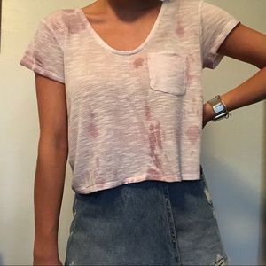 Pacsun pink tie dye top